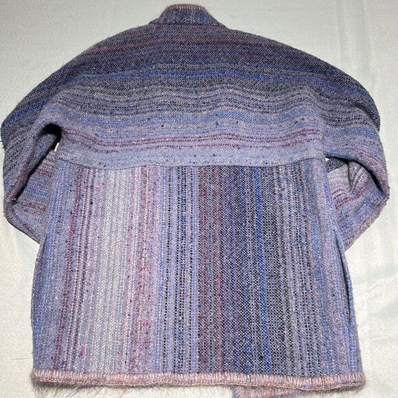 One of a Kind vintage Hand Knit Wool mixture cardigan, sweater Size M - Picture 9 of 10